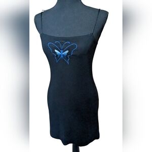🏷️Y2K Butterfly Mini Dress, Eminence USA